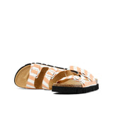 NOELIA STRIPES SANDAL PEACH