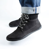 NOX BAREFOOT LACE BOOTIE NUBUK BLACK