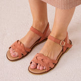 ORIN SUEDE SANDAL PEACH
