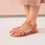 ORIN SUEDE SANDAL PEACH