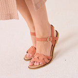 ORIN SUEDE SANDAL PEACH