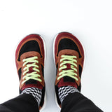 ORO BAREFOOT SNEAKER SUEDE BLACK MULTI