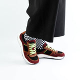 ORO BAREFOOT SNEAKER SUEDE BLACK MULTI