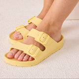POOL TWO BUCKLE SANDAL YELLOW