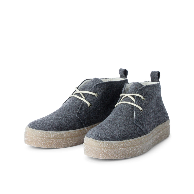 SAFARI WOOL DESERT BOOTIE DARKGREY