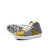 TAYLOR WOOL HIGH TOP SNEAKER GREY-CURRY