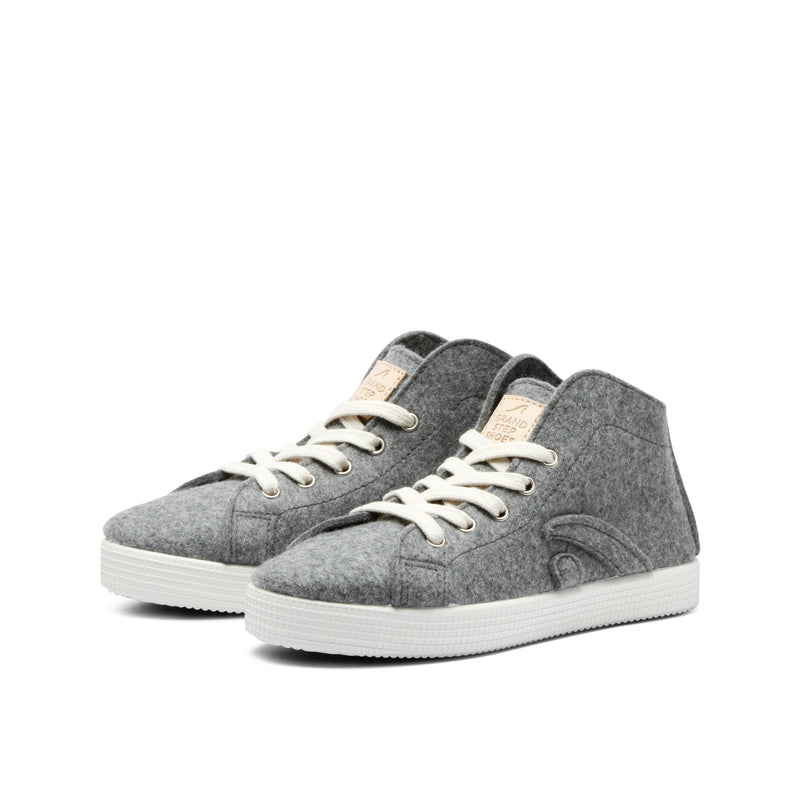 TAYLOR WOOL HIGH TOP SNEAKER GREY