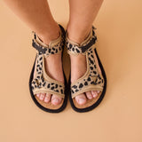 TREKKING BAREFOOT SANDAL CAMEL ANIMAL
