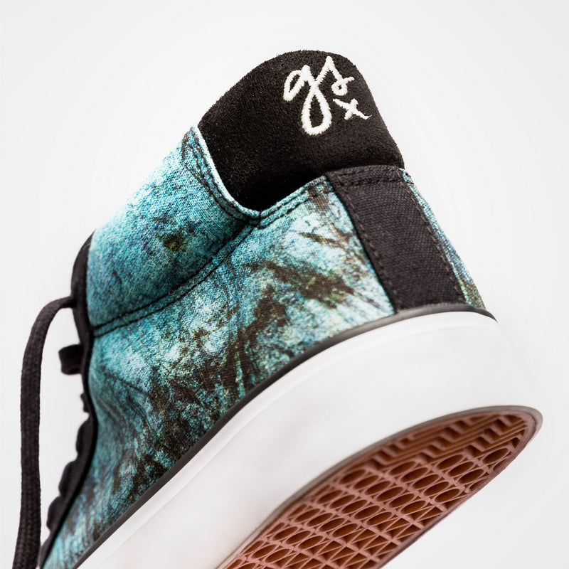 VEGANER MID-CUT SNEAKER gsx/DECKFARBEN PRINT #1 (blue)