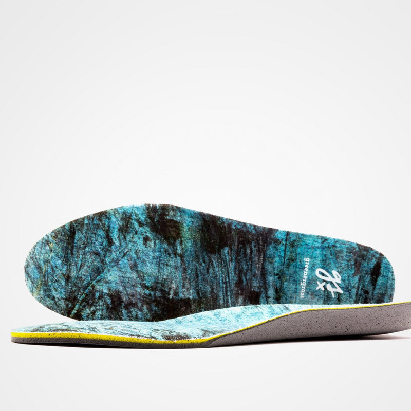 VEGANER MID-CUT SNEAKER gsx/DECKFARBEN PRINT #1 (blue)
