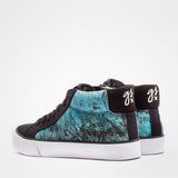 VEGANER MID-CUT SNEAKER gsx/DECKFARBEN PRINT #1 (blue)