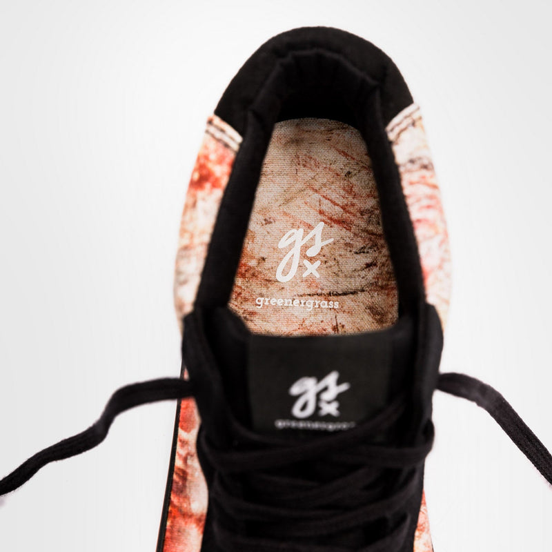 VEGANER MID-CUT SNEAKER gsx/DECKFARBEN PRINT #2 (red)