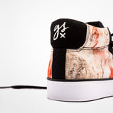 VEGANER MID-CUT SNEAKER gsx/DECKFARBEN PRINT #2 (red)