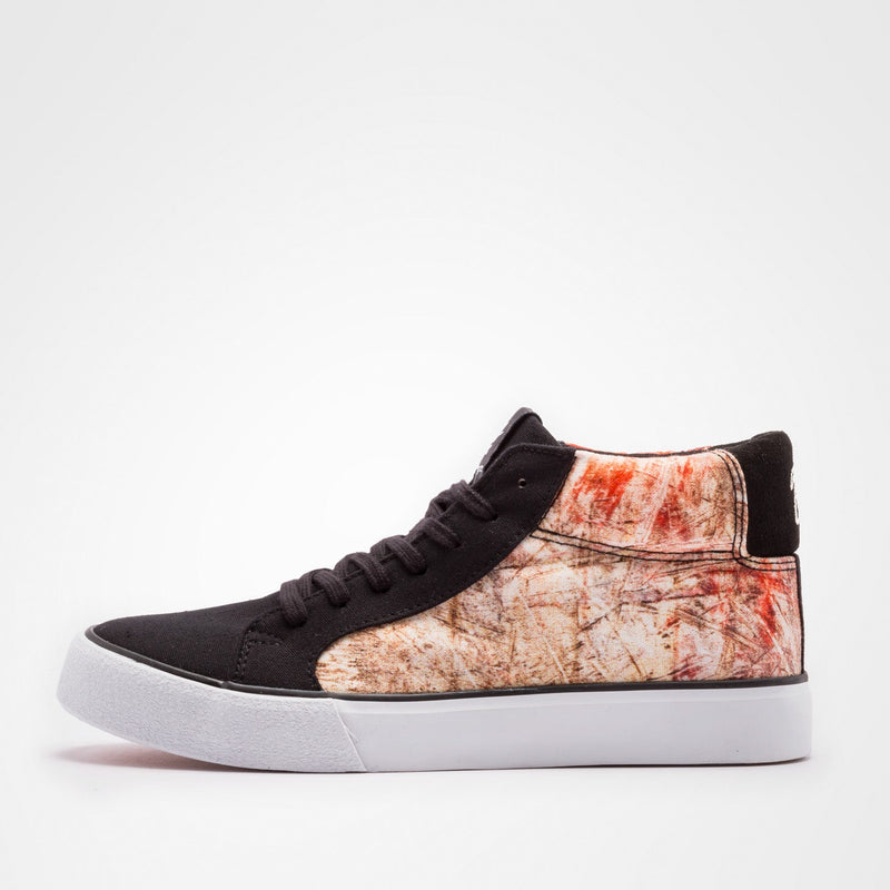 VEGANER MID-CUT SNEAKER gsx/DECKFARBEN PRINT #2 (red)