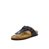 LANA LEATHER SANDAL MARINE