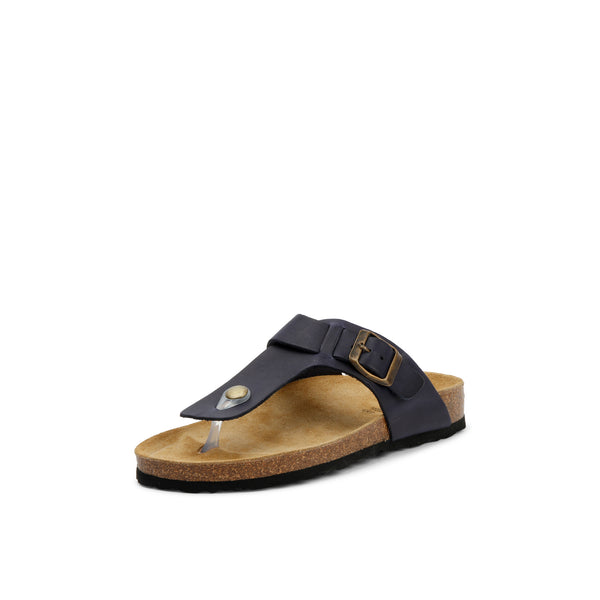 LANA LEATHER SANDAL MARINE