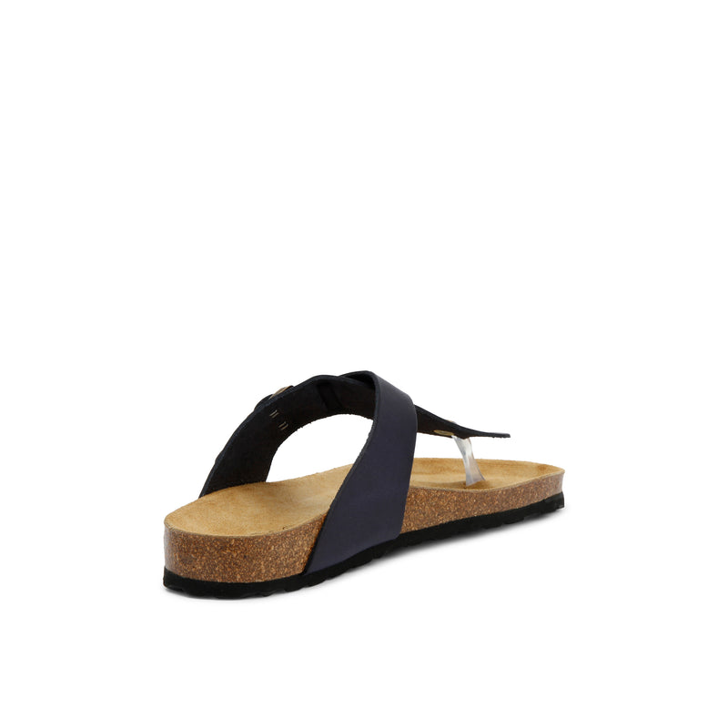 LANA LEATHER SANDAL MARINE