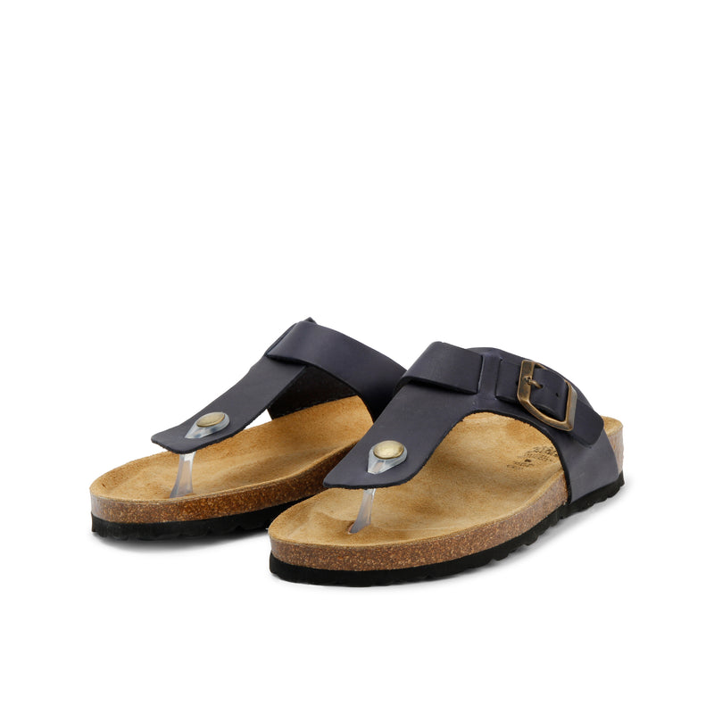 LANA LEATHER SANDAL MARINE