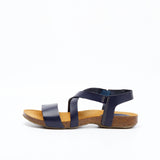 CAMILLA LEATHER SANDAL NAVY