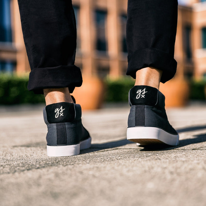 VEGANER MID-CUT SNEAKER gsx PLain black