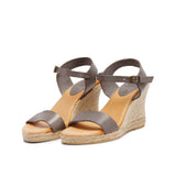 ANNA YUTE WEDGE SANDAL GRIS