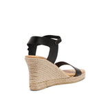 ANNA YUTE WEDGE SANDAL NEGRO