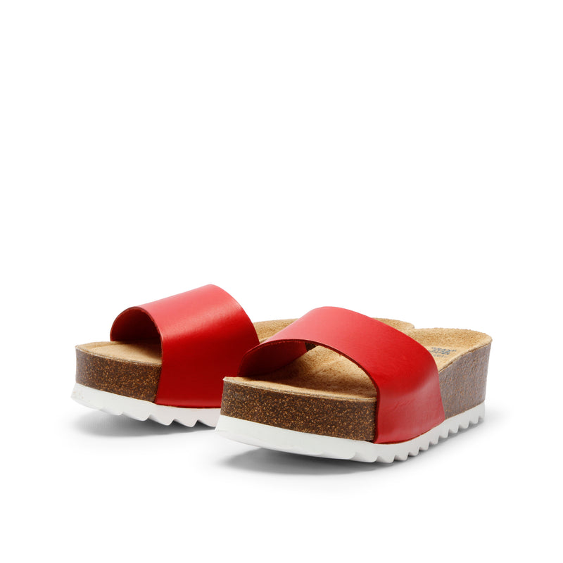 KALI LEATHER SANDAL RED