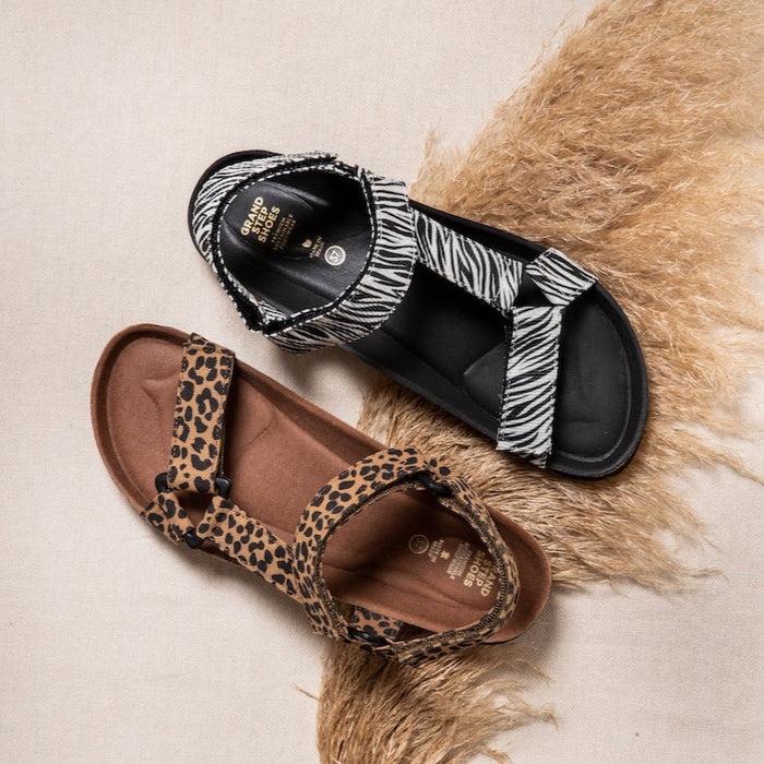 sandalen klickpedale LEO SANDAL ANIMAL – Grand Step Shoes