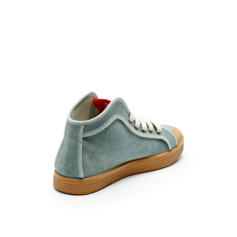 TAYLOR ORGANIC SNEAKER SEAGREEN WASHED