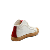 TAYLOR ORGANIC SNEAKER OFFWHITE RED